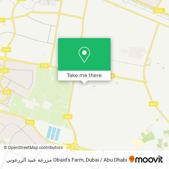 مزرعة عبيد الزرعوني Obaid's Farm map