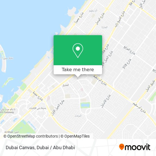Dubai Canvas map
