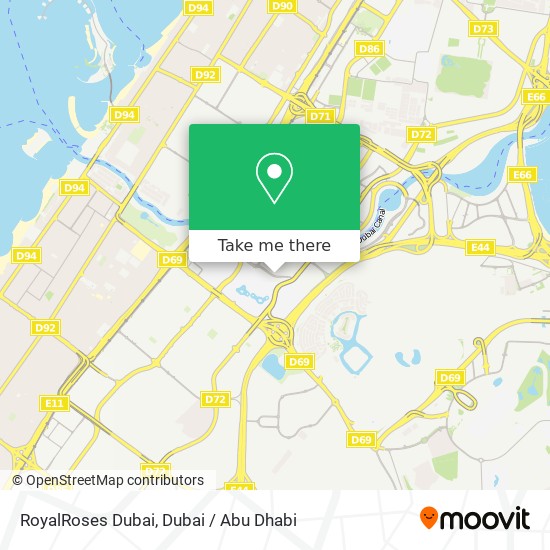 RoyalRoses Dubai map