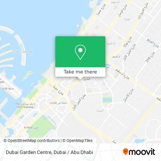 Dubai Garden Centre map