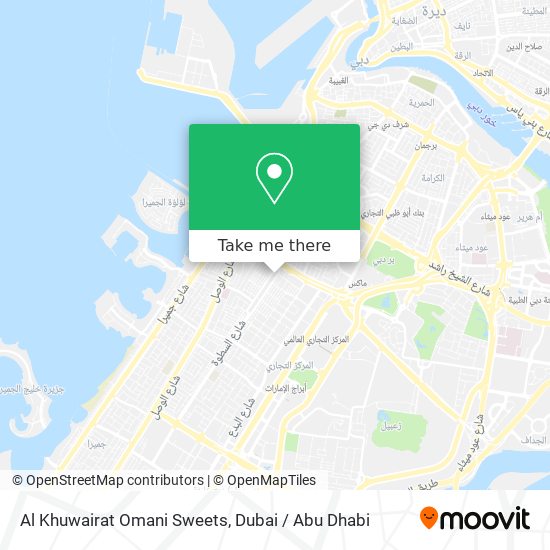 Al Khuwairat Omani Sweets map