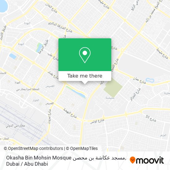 Okasha Bin Mohsin Mosque مسجد عكاشة بن محصن map