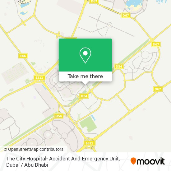 The City Hospital- Accident And Emergency Unit map