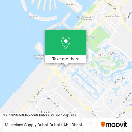 Musicians Supply Dubai map
