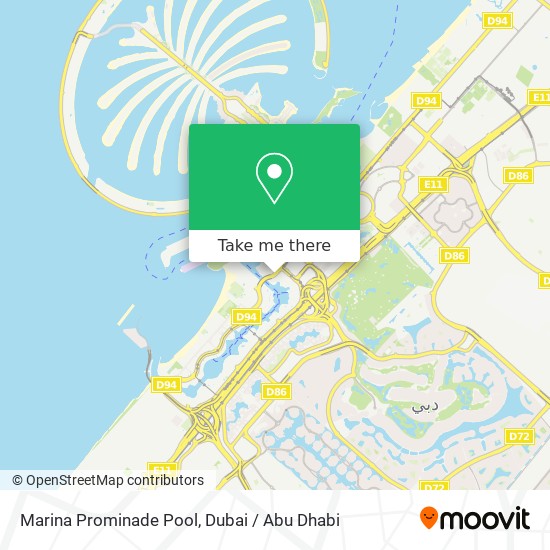 Marina Prominade Pool map