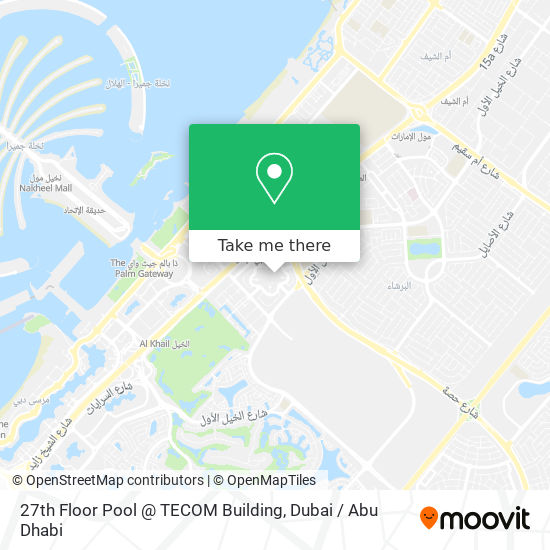 27th Floor Pool @ TECOM Building map