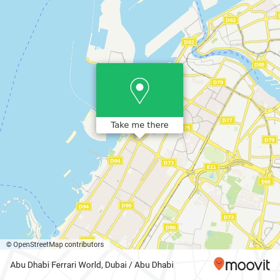Abu Dhabi Ferrari World map