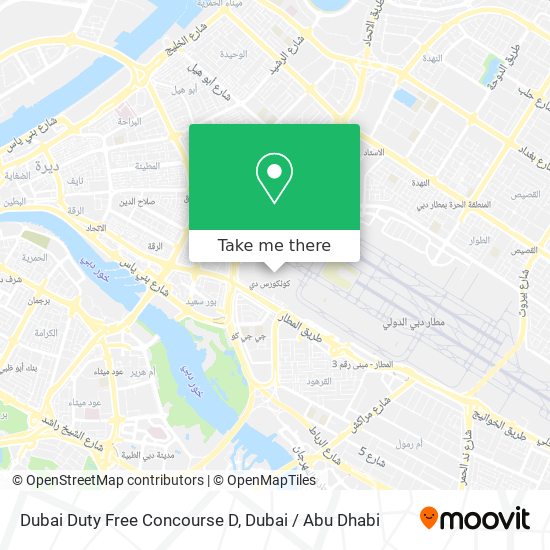 Dubai Duty Free Concourse D map