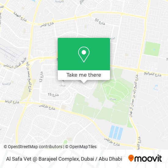 Al Safa Vet @ Barajeel Complex map