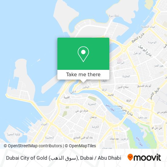 Dubai City of Gold (سوق الذهب) map