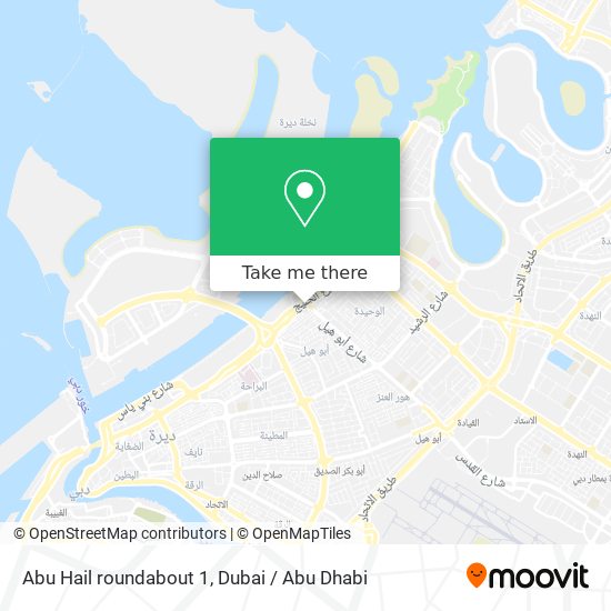 Abu Hail roundabout 1 map