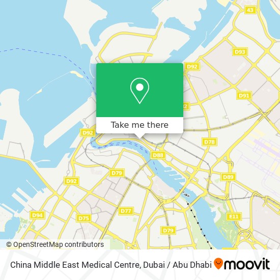 China Middle East Medical Centre map