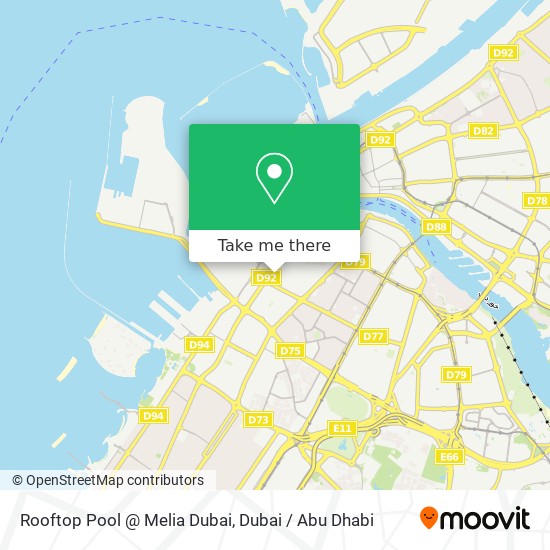 Rooftop Pool @ Melia Dubai map
