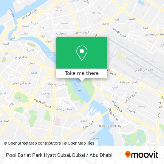 Pool Bar at Park Hyatt Dubai map