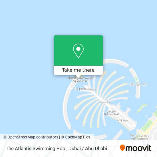 The Atlantis Swimming Pool map