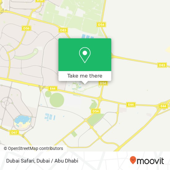 Dubai Safari map