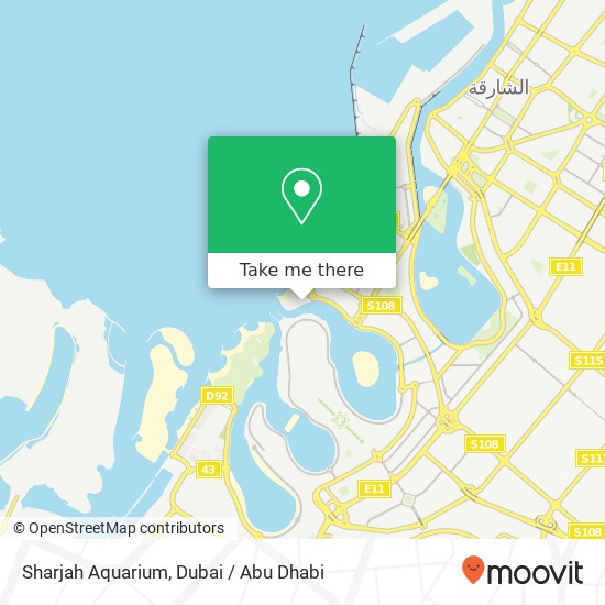 Sharjah Aquarium map