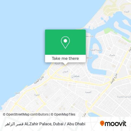 قصر الزاهر ALZahir Palace map