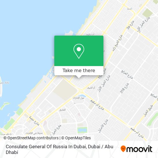 Consulate General Of Russia In Dubai map