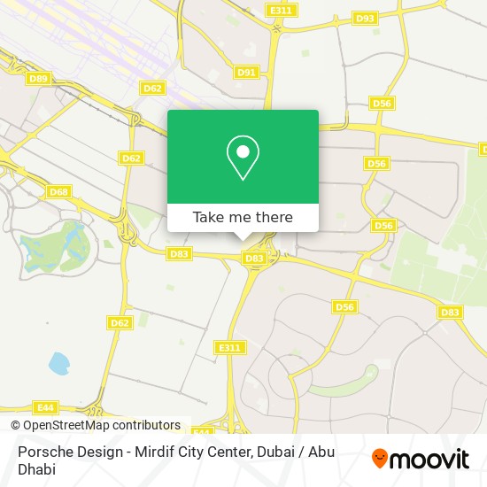 Porsche Design - Mirdif City Center map