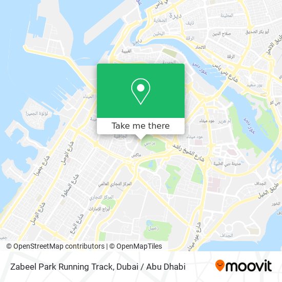 Zabeel Park Running Track map