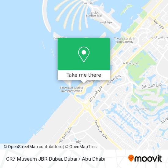 CR7 Museum JBR-Dubai map