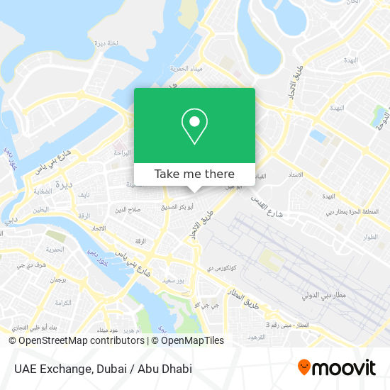 UAE Exchange map