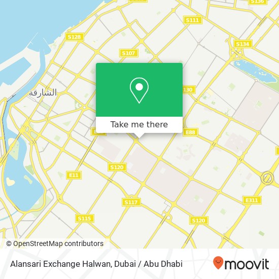 Alansari Exchange Halwan map