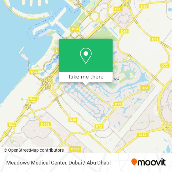 Meadows Medical Center map