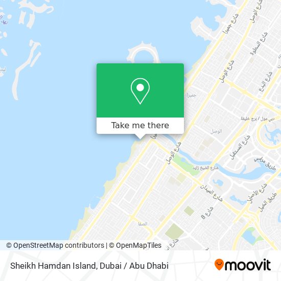 Sheikh Hamdan Island map