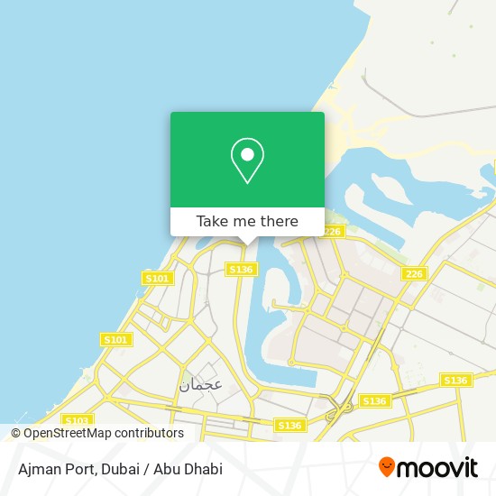 Ajman Port map