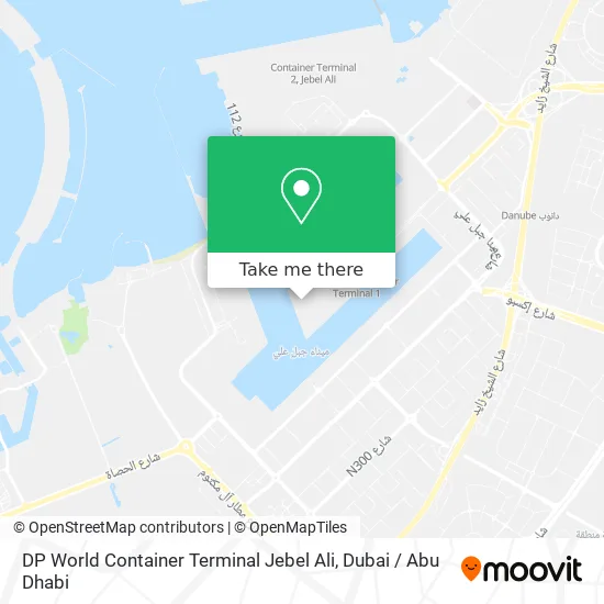 DP World Container Terminal Jebel Ali map