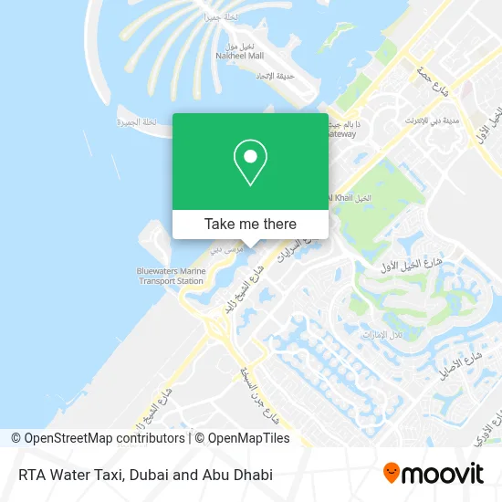 RTA Water Taxi map