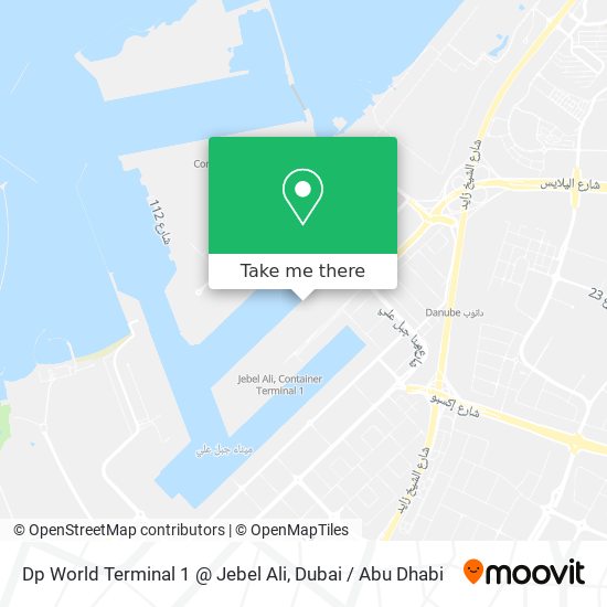 Dp World Terminal 1 @ Jebel Ali map