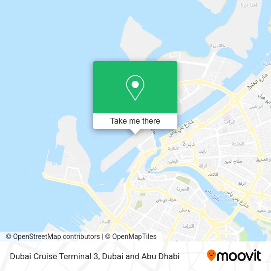 Dubai Cruise Terminal 3 map