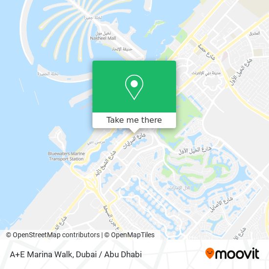 A+E Marina Walk map