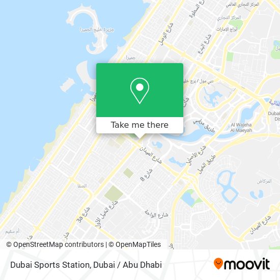Dubai Sports Station map