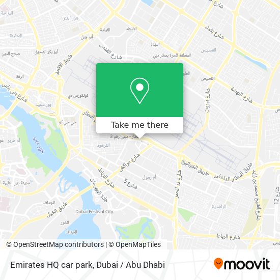 Emirates HQ car park map