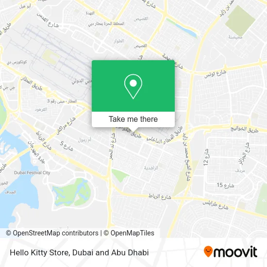 Hello Kitty Store map