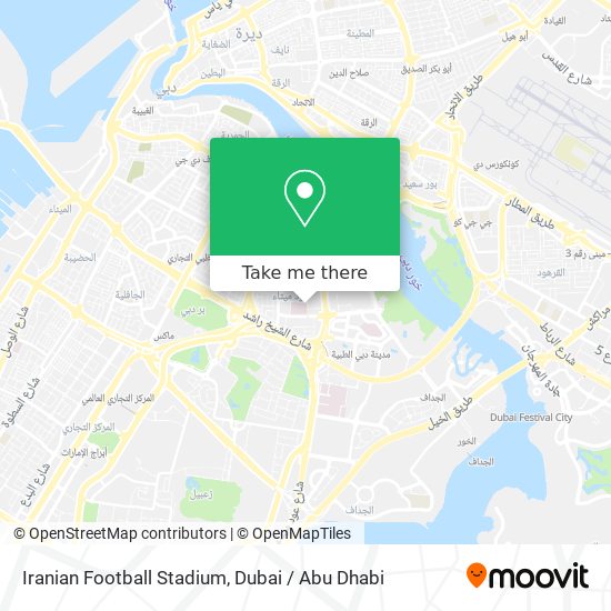 Iranian Football Stadium map