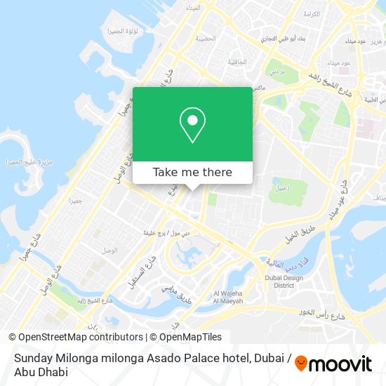 Sunday Milonga milonga Asado Palace hotel map