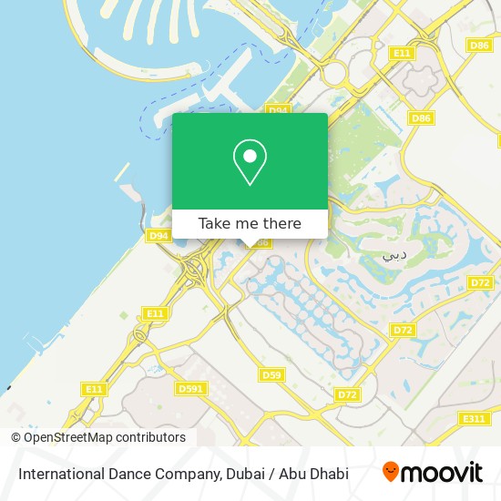 International Dance Company map