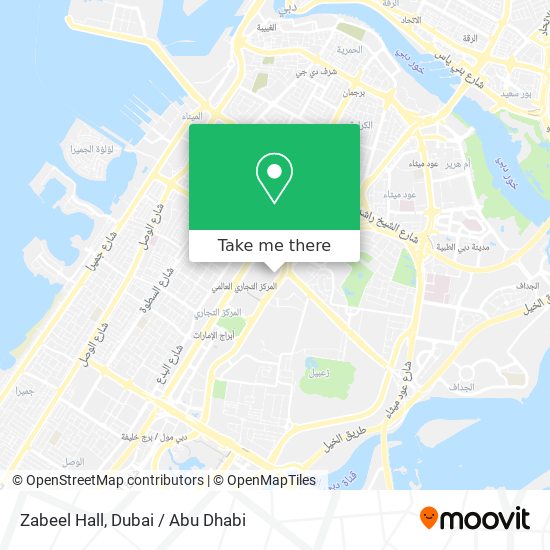 Zabeel Hall map