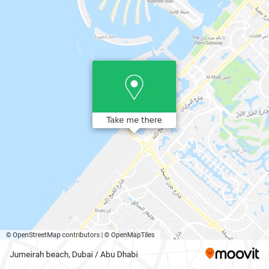Jumeirah beach map