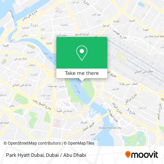 Park Hyatt Dubai map