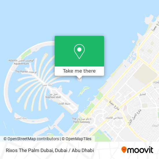 Rixos The Palm Dubai map