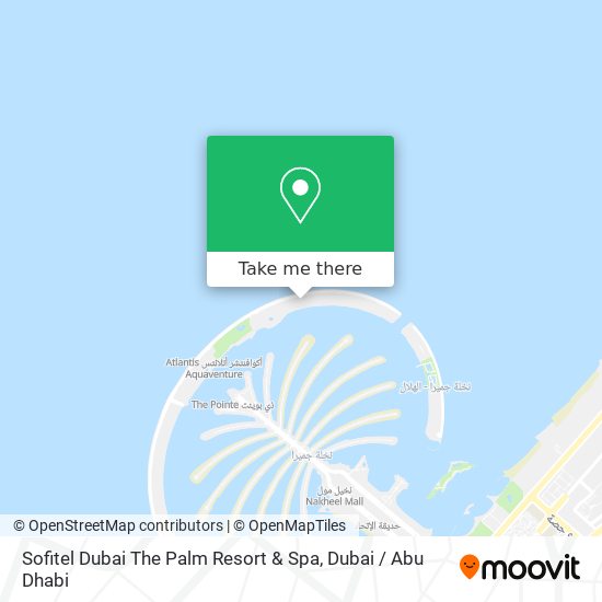 Sofitel Dubai The Palm Resort & Spa map