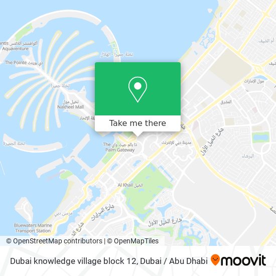 Dubai knowledge village block 12 map