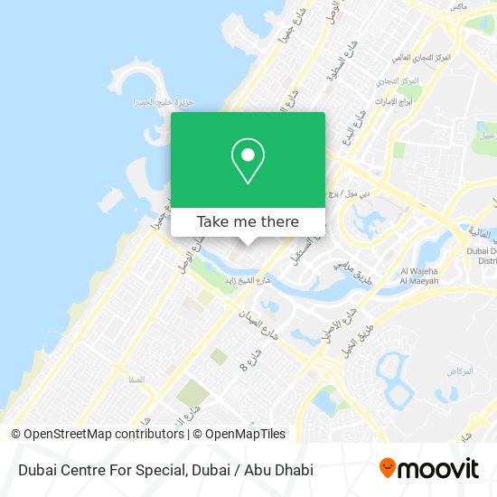 Dubai Centre For Special map