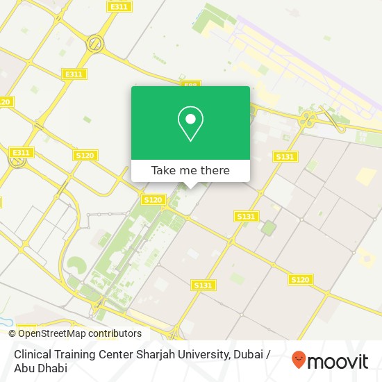 Clinical Training Center Sharjah University map